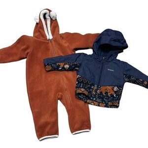 Columbia Coat Winter Suit Snow Gear Warm Baby 6-12 Month Fleece Zip Up